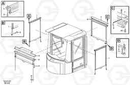 42233 Interior components, sun blinds. L180D HIGH-LIFT, Volvo Construction Equipment