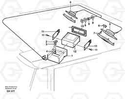 38855 Radio bracket. L180D HIGH-LIFT, Volvo Construction Equipment