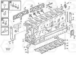 100988 Cylinder block L330D, Volvo Construction Equipment