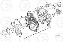 54704 Timing gear casing and covers L330D, Volvo Construction Equipment