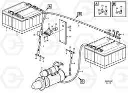 42240 Battery cable and main switch L330D, Volvo Construction Equipment