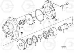 38747 Extra water pump L330D, Volvo Construction Equipment