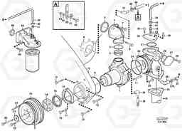 84859 Water pump with fitting parts L330D, Volvo Construction Equipment