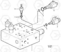 36109 Valve body: Central block L330D, Volvo Construction Equipment