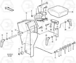 89863 Armrest L330D, Volvo Construction Equipment