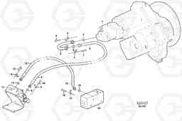 47959 Feed line, pump - central block L330D, Volvo Construction Equipment