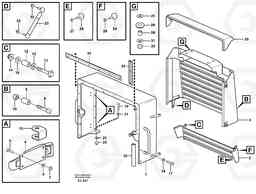 82814 Radiator casing L330D, Volvo Construction Equipment