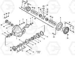 77639 Differential carrier, rear L330D, Volvo Construction Equipment