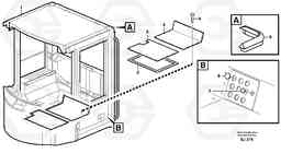 16285 Cab body: roof and floor panel. L330D, Volvo Construction Equipment