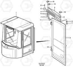 19320 Door with fitting parts L330D, Volvo Construction Equipment