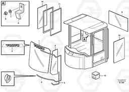 10536 Glass panes L330D, Volvo Construction Equipment