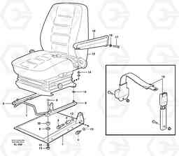 90321 Operator seat with fitting parts L330D, Volvo Construction Equipment