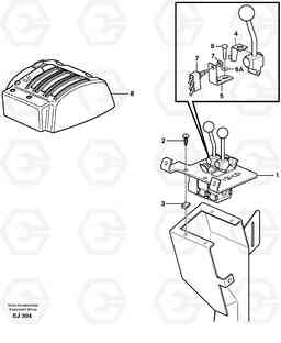 16463 Servo valve with fitting parts L330E, Volvo Construction Equipment