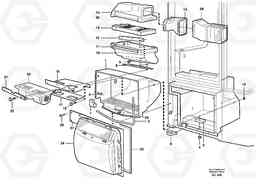 25707 Fresh air inlet, air filter and fan housing. L330E, Volvo Construction Equipment