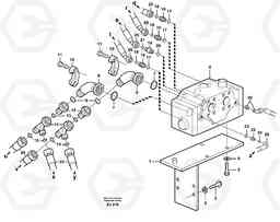 104982 Flow amplifier with fitting parts L330D, Volvo Construction Equipment