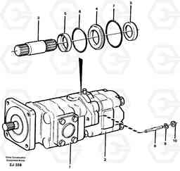 51253 Transmission pump L330D, Volvo Construction Equipment