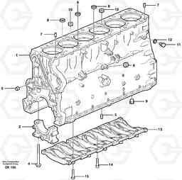 32872 Cylinder block L220E SER NO 2001 - 3999, Volvo Construction Equipment