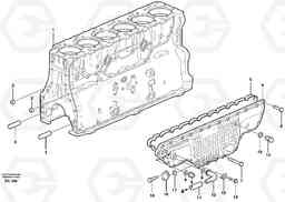 104110 Cylinder block L220E SER NO 2001 - 3999, Volvo Construction Equipment