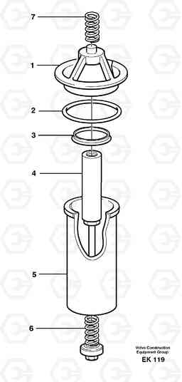 71356 Hydraulic fluid filter L220E SER NO 4003 - 5020, Volvo Construction Equipment