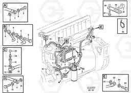 54593 Fuel pipes, fuel pump L220E SER NO 2001 - 3999, Volvo Construction Equipment