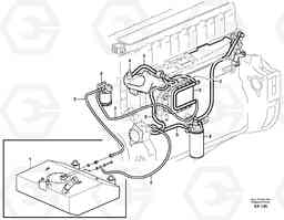 18748 Fuel system L220E SER NO 2001 - 3999, Volvo Construction Equipment