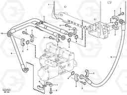 6544 Suction line tank - pump L220E SER NO 4003 - 5020, Volvo Construction Equipment