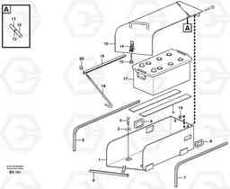 85058 Battery box with fitting parts L220E SER NO 4003 - 5020, Volvo Construction Equipment