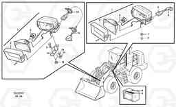 84436 Work lights, front L220E SER NO 2001 - 3999, Volvo Construction Equipment