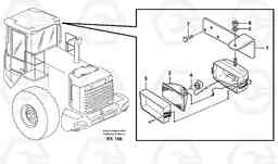 20895 Work lights, rear L220E SER NO 2001 - 3999, Volvo Construction Equipment