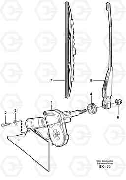 8062 Windshield wiper, rear L220E SER NO 4003 - 5020, Volvo Construction Equipment