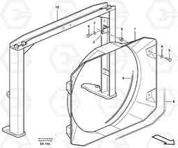 63171 Fan shroud with fitting parts L220E SER NO 2001 - 3999, Volvo Construction Equipment