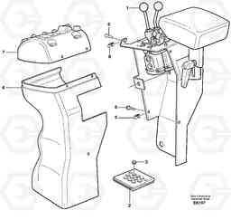 17691 Cover for servo valves L220E SER NO 2001 - 3999, Volvo Construction Equipment