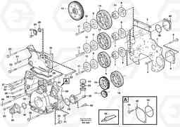 14964 Timing gear casing and gears L220E SER NO 2001 - 3999, Volvo Construction Equipment