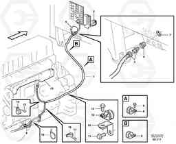 53490 Cable harness, electricaldistrib. unit - engine E-ECU L220E SER NO 2001 - 3999, Volvo Construction Equipment