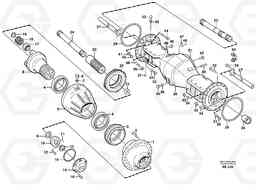9506 Planet shaft, front L220E SER NO 4003 - 5020, Volvo Construction Equipment