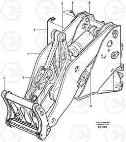 7093 Loading unit. L220E SER NO 4003 - 5020, Volvo Construction Equipment