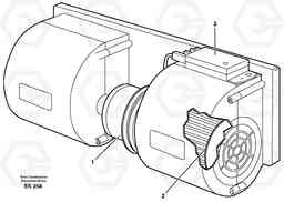 5557 Fan L220E SER NO 4003 - 5020, Volvo Construction Equipment