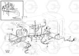 38775 Rear cable harness with assembly parts. L220E SER NO 2001 - 3999, Volvo Construction Equipment