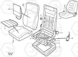 5538 Driver's seat. L220E SER NO 4003 - 5020, Volvo Construction Equipment