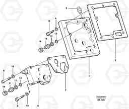 10334 Lubricating oil valve with fitting parts L220E SER NO 2001 - 3999, Volvo Construction Equipment
