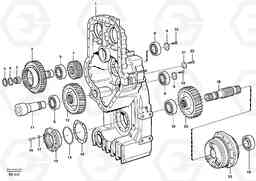 9503 Transfer case, gears and shafts L220E SER NO 4003 - 5020, Volvo Construction Equipment