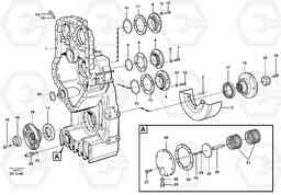 100079 Transfer case, housing and covers L220E SER NO 2001 - 3999, Volvo Construction Equipment