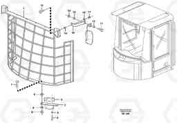 38891 Windshild guard for windshield. L220E SER NO 2001 - 3999, Volvo Construction Equipment