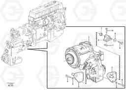 61203 Gear box housing with fitting parts L150E S/N 6005 - 7549 S/N 63001 - 63085, Volvo Construction Equipment