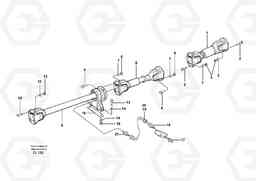 48548 Propeller shafts with fitting parts L150E S/N 6005 - 7549 S/N 63001 - 63085, Volvo Construction Equipment