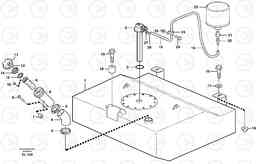 90424 Fuel tank with fitting parts L150E S/N 6005 - 7549 S/N 63001 - 63085, Volvo Construction Equipment