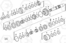 6121 Hydraulic clutch, forward / 1 st speed L150E S/N 8001 -, Volvo Construction Equipment
