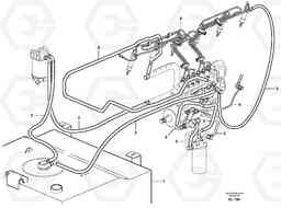 54595 Fuel system L150E S/N 6005 - 7549 S/N 63001 - 63085, Volvo Construction Equipment