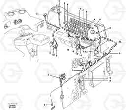 21425 Cable harnesses, cab L110E S/N 1002 - 2165 SWE, 60001- USA,70201-70257BRA, Volvo Construction Equipment