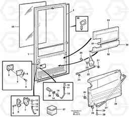96555 Door. L180E HIGH-LIFT S/N 8002 - 9407, Volvo Construction Equipment